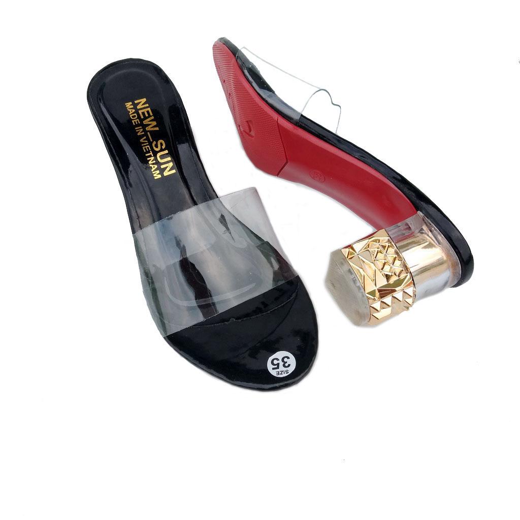 [HCM]Dép quai trong gót 5cm cao cấp BenSt