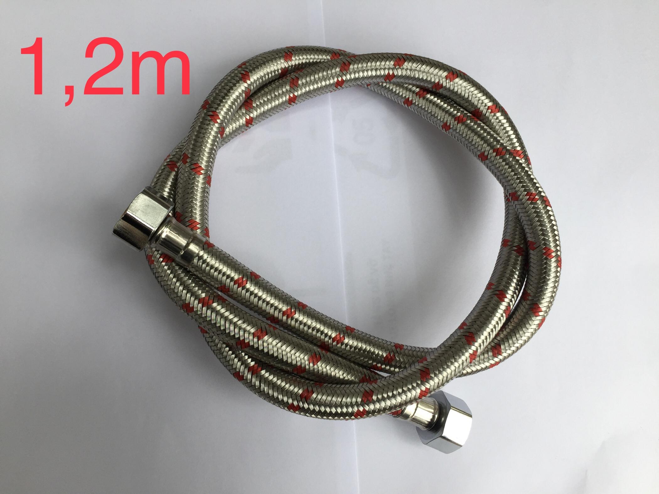 Dây cấp nước sen vòi và bình nóng lạnh dài 1,2m