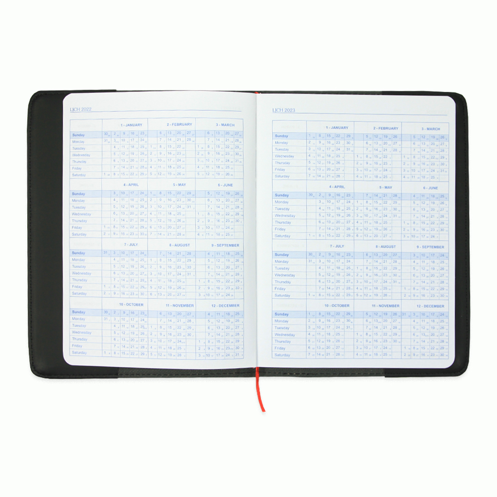 Sổ lịch da Classic Book A5 Hồng Hà 200 trang - 4597