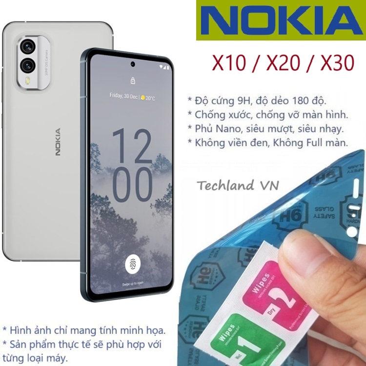 Cường Lực Phủ Nano Nokia X10 / X20 / X30 - Trong Suốt, Không Full Màn, Không Viền Đen