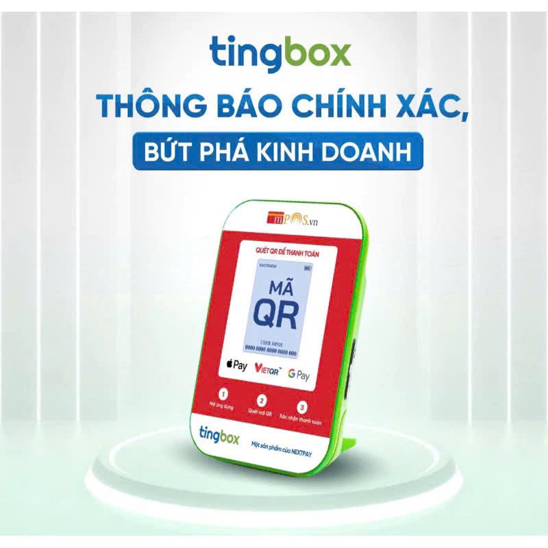 TingBox Loa đọc thông báo nhận tiền từ thanh toán QR Code, dùng được tất cả ngân hàng