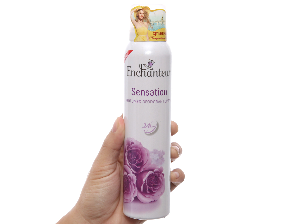 Xịt khử mùi Enchanteur Sensation 150ml tím