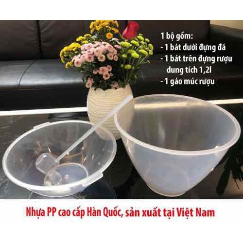 DỤNG CỤ ƯỚP LẠNH RƯỢU KÈM GÁO MÚC