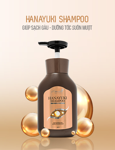 [HCM]Dầu gội Hanayuki Shampoo - chăm sóc tóc làm sạch gàu