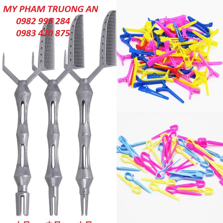 Combo Dụng cụ Uốn Tóc Nam Siêu Nhanh Tiện Lợi và Kẹp Định Hình Tóc Uốn 20 cái
