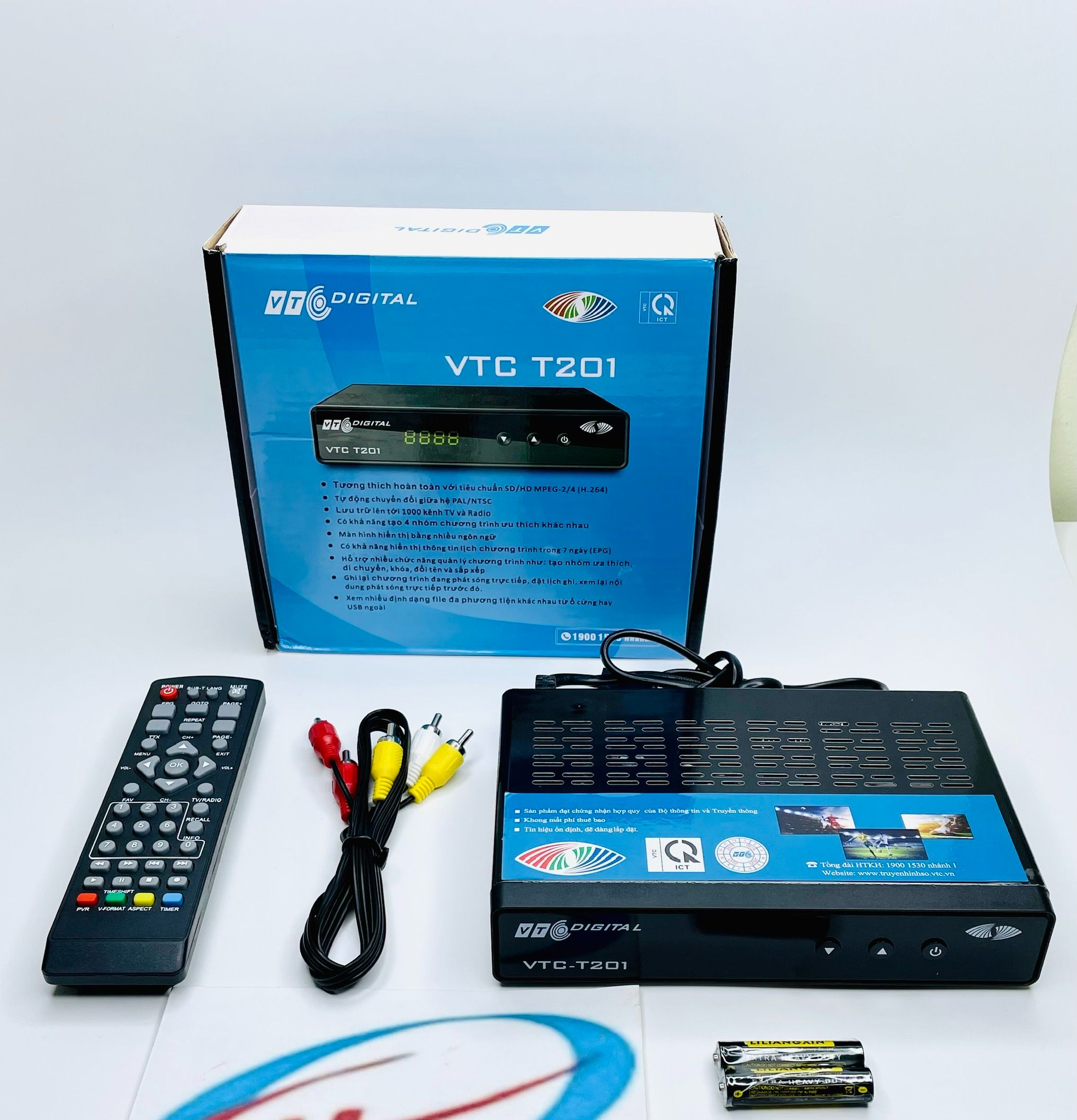 Đầu thu DVBT2 – VTC T201 Truyền Hình Số Mặt Đất Miễn Phí