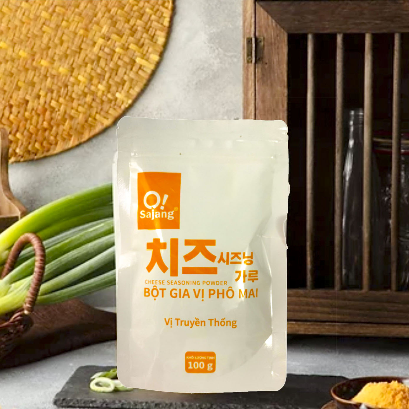 Bột phô mai lắc nguyên chất 100g