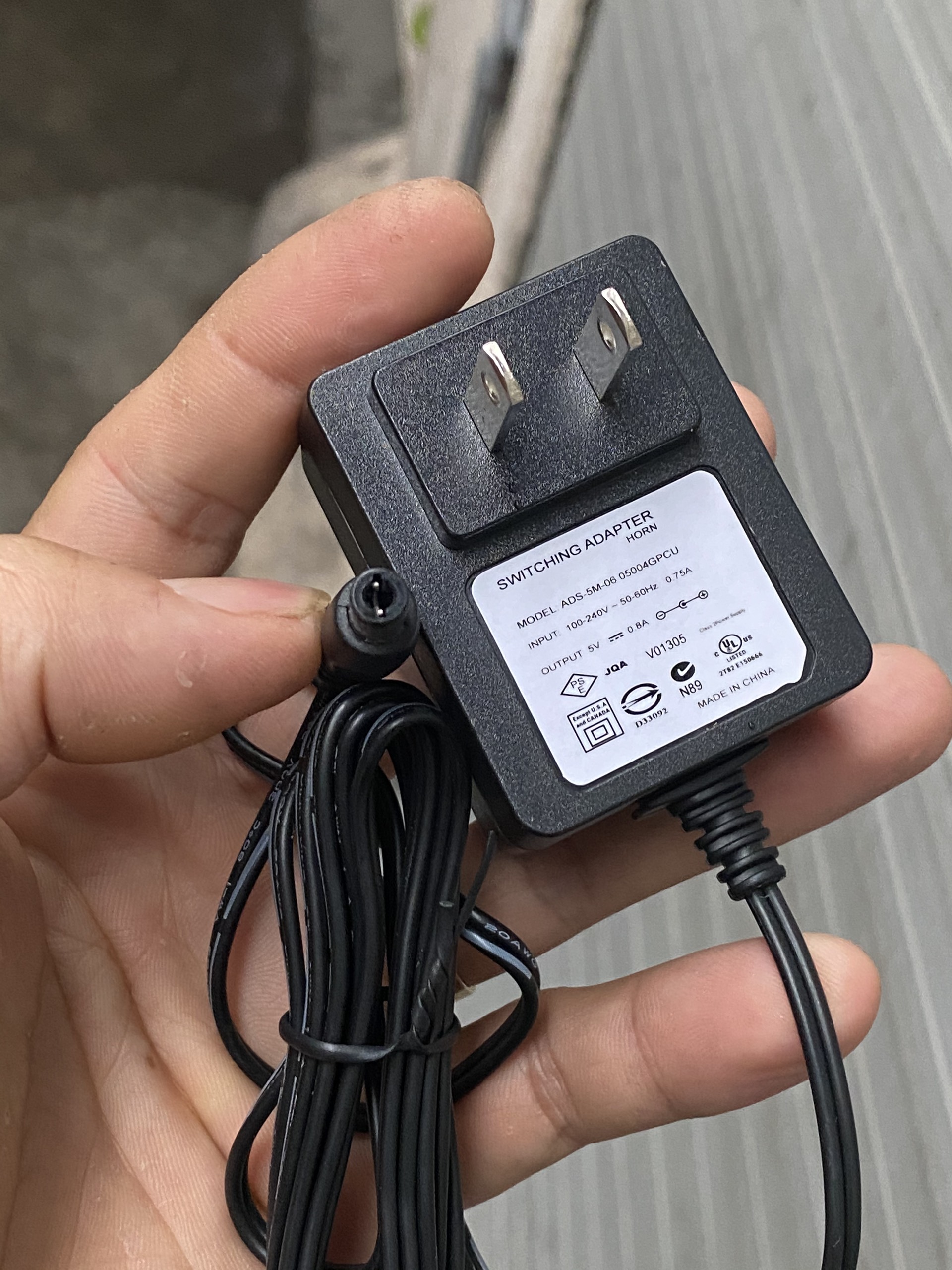 Cục nguồn máy chấm công DC 5V