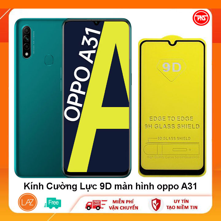 Kính cường lực màn hình 9d oppo a31