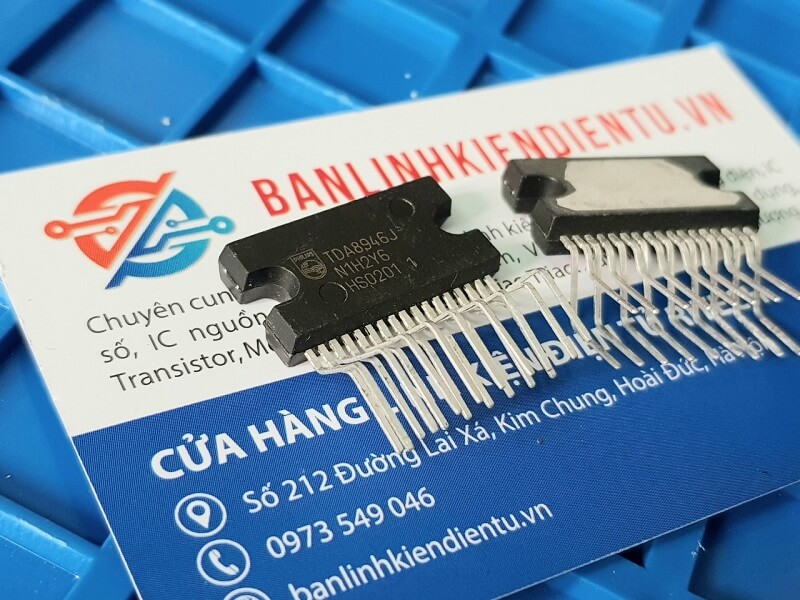 Tda8946j ic khuếch đại âm thanh 2 kênh x 15w dip-17