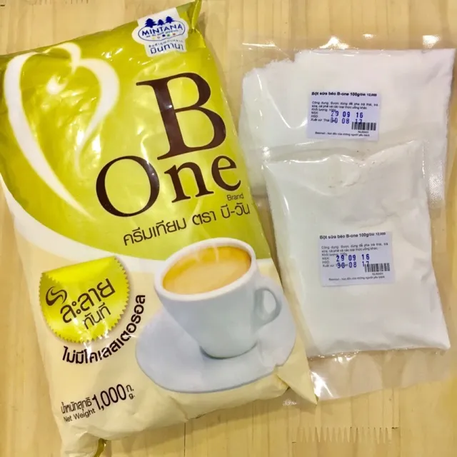 [HCM]Bột kem béo B-One Thái Lan 100g pha trà sữa - làm bánh - làm kẹo nougat