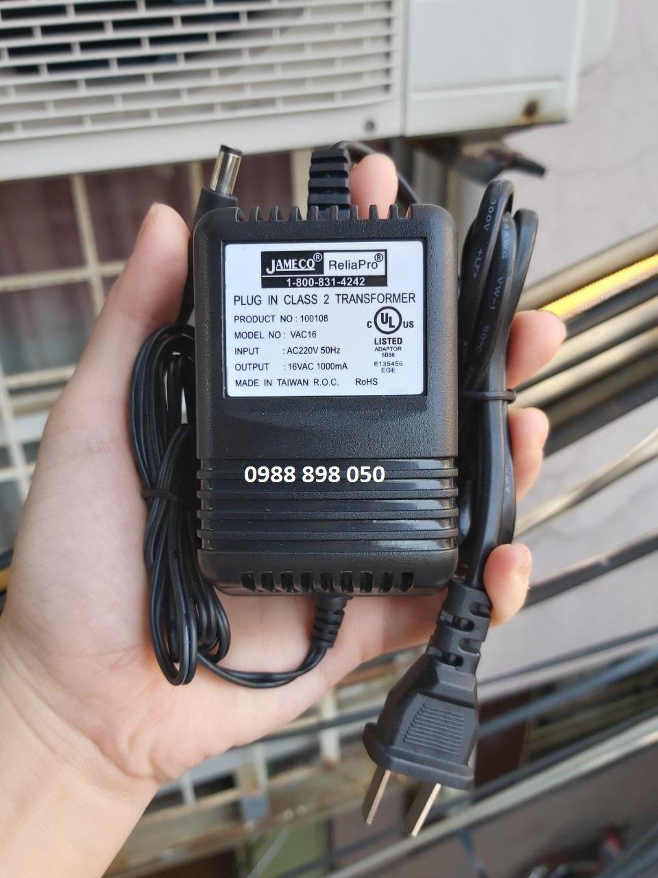 Bộ nguồn xoay chiều ac 16v 1000ma cao cấp