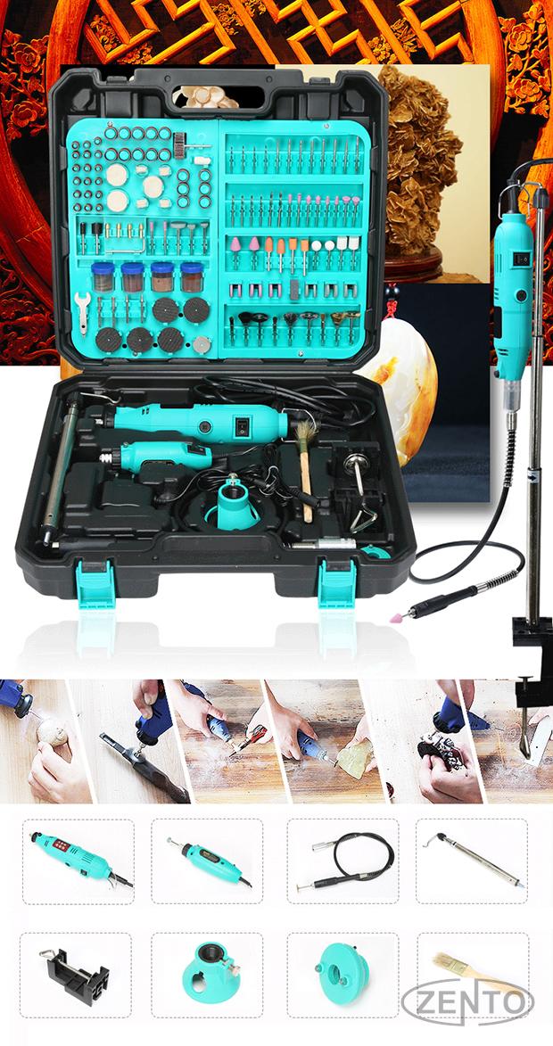 Bộ máy khoan, mài, khắc mini Zento JS10B-5