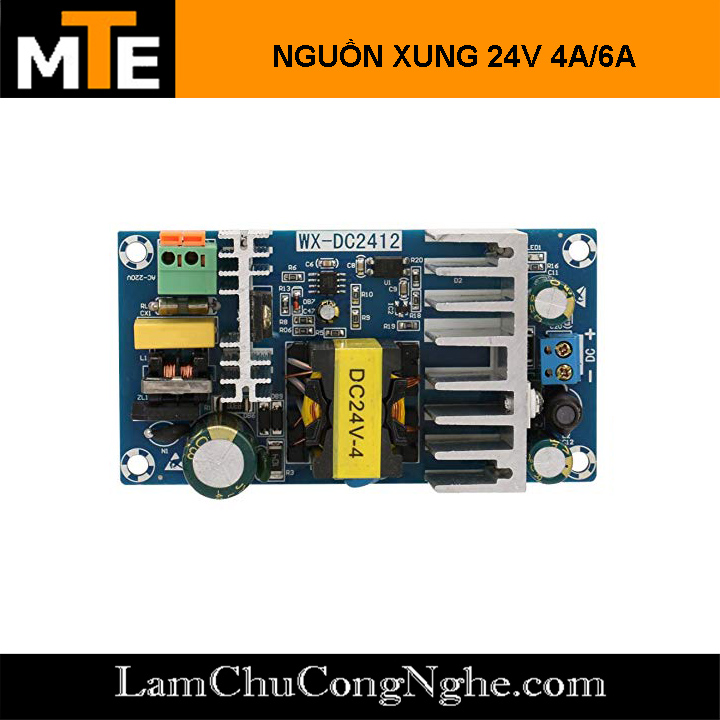 Module nguồn xung 100W AC-DC 24v 4A