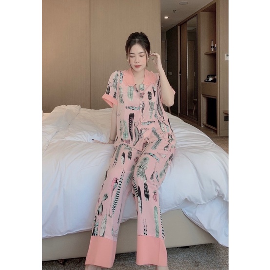 Bộ pijama mango cộc dài (40-60kg)
