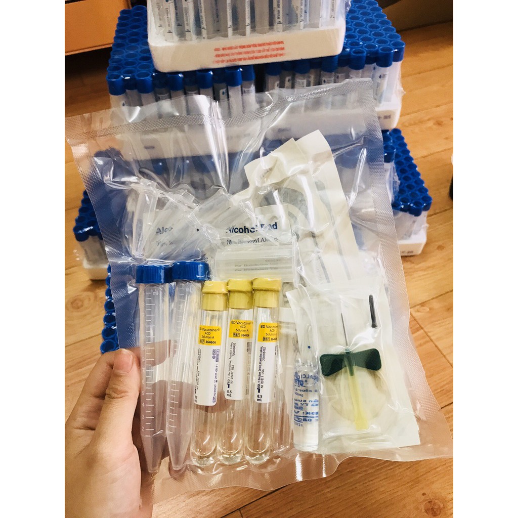 Bộ kit prp chuẩn dùng trong spa, chăm sóc da.bộ kit prp có củ lọc chuyên dùng cùng máy ly tâm - spa88