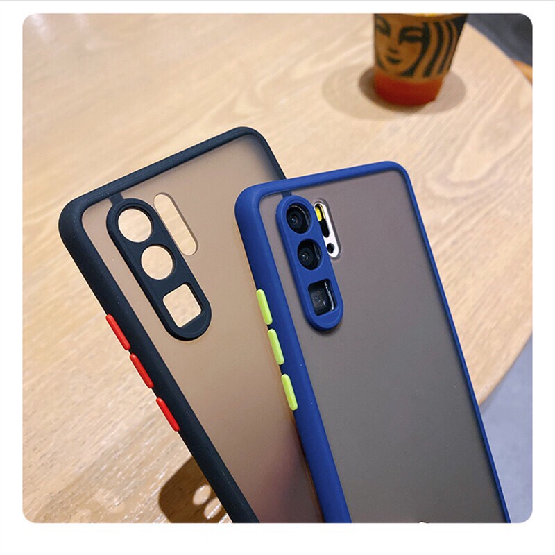 Ốp lưng Huawei P30 Pro lưng nhám, chống sốc (đen)