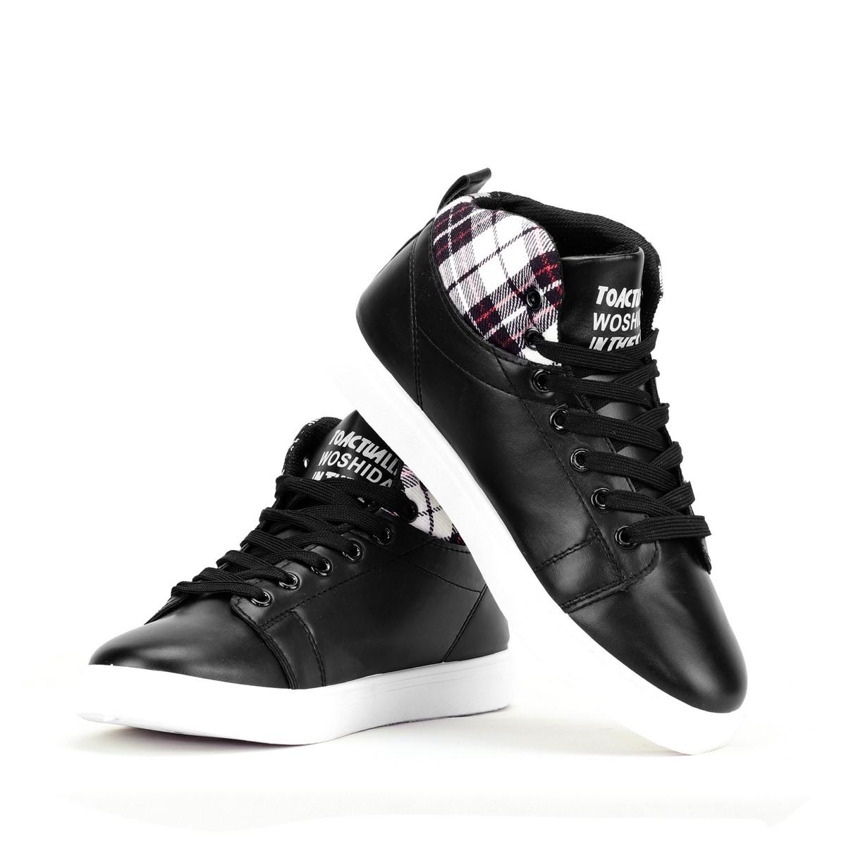 Giày Sneaker LMA Cổ Cao Màu Đen