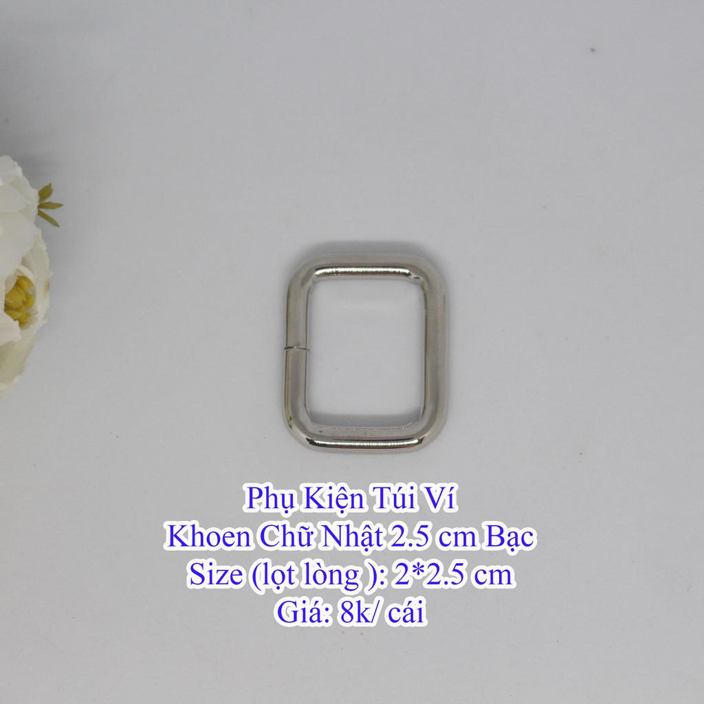 Khoen chữ nhật 2.5cm