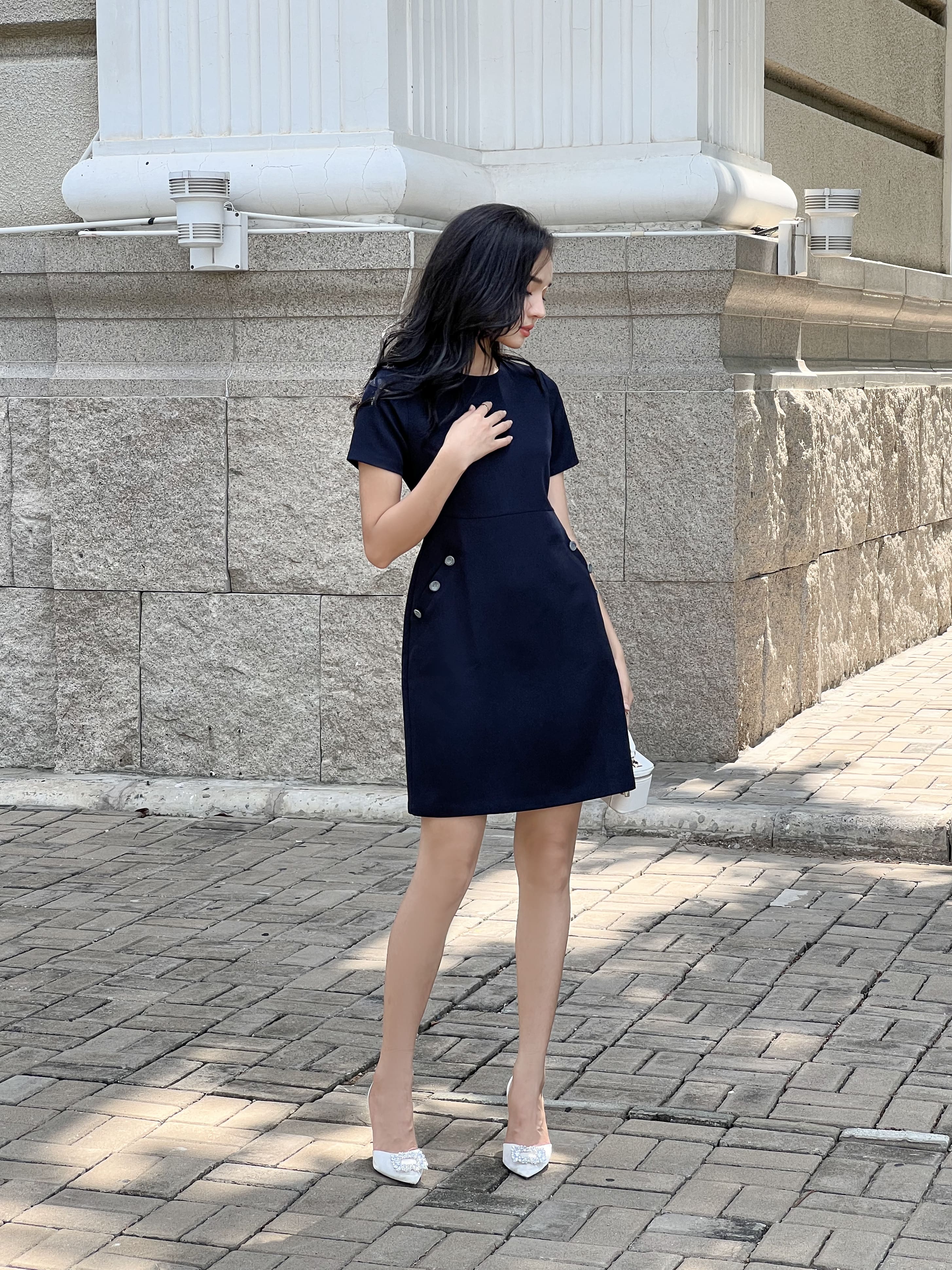 Đầm navy thanh lịch - YV LE & CO