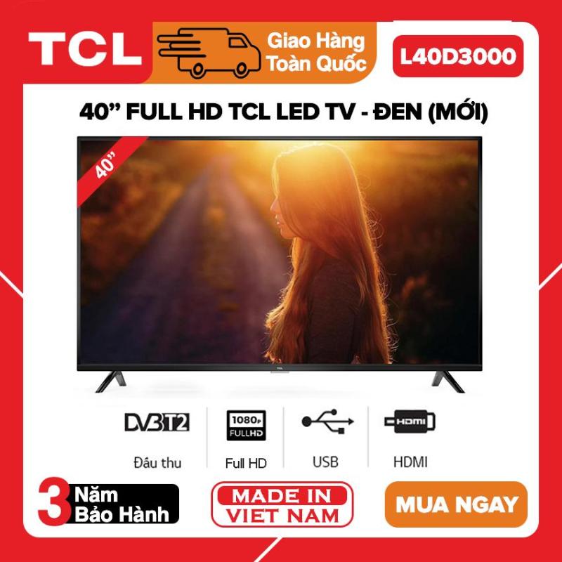 Bảng giá Tivi Led TCL 40 inch Full HD - Model L40D3000 Dolby Công nghệ Dynamic DVB-T2 - Bảo hành 3 năm