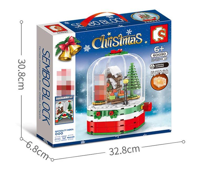 Box light--assembled Lego Xmas
