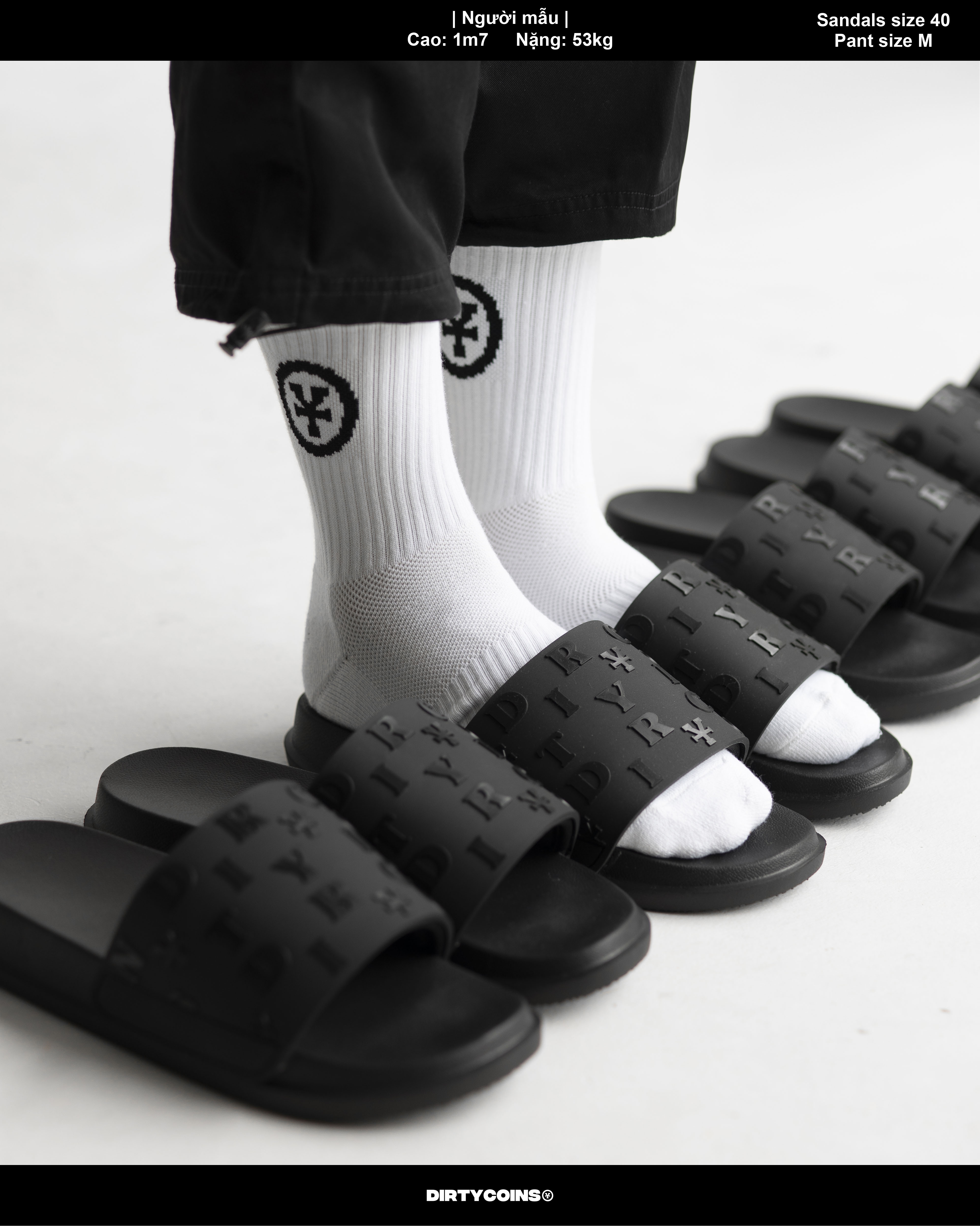 Dép DirtyCoins Print Slides