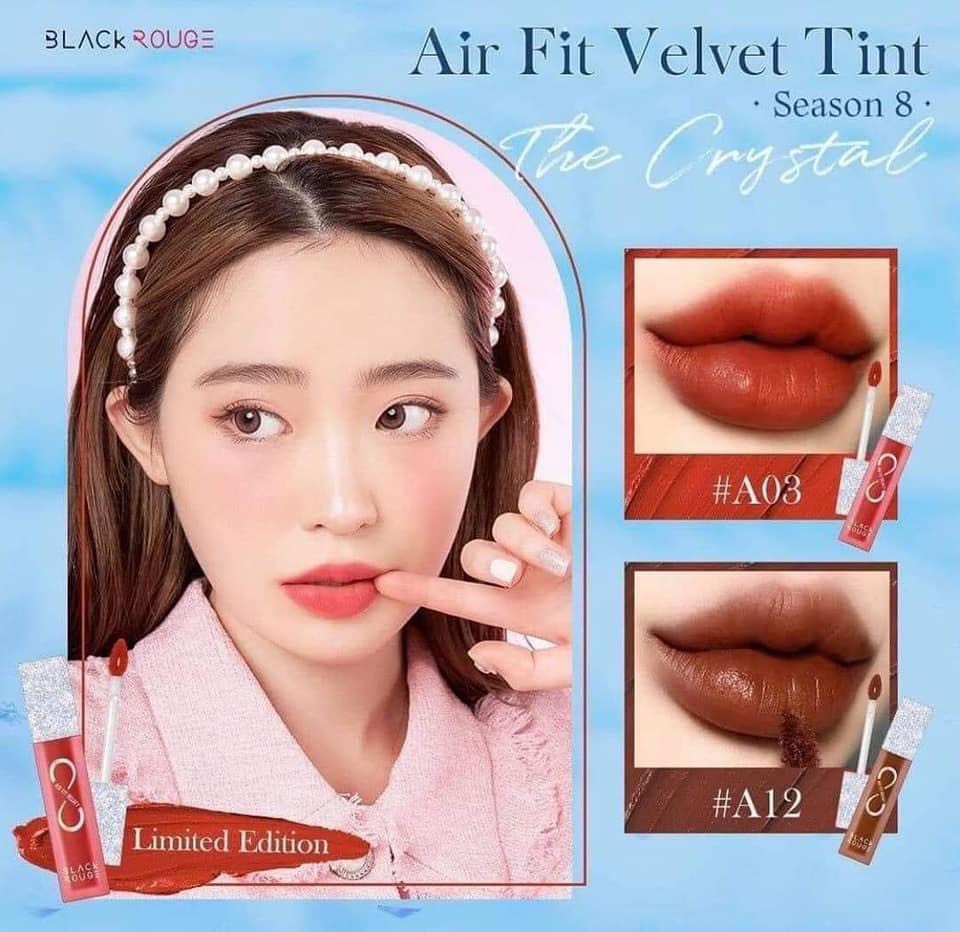 [HCM]Son Kem Lì Black Rouge chính hãng Air Fit Velvet Tint Ver 5: BAM + Ver 6 Blueming Garden bền màu độ bám cao không gây hiện tượng khô môi