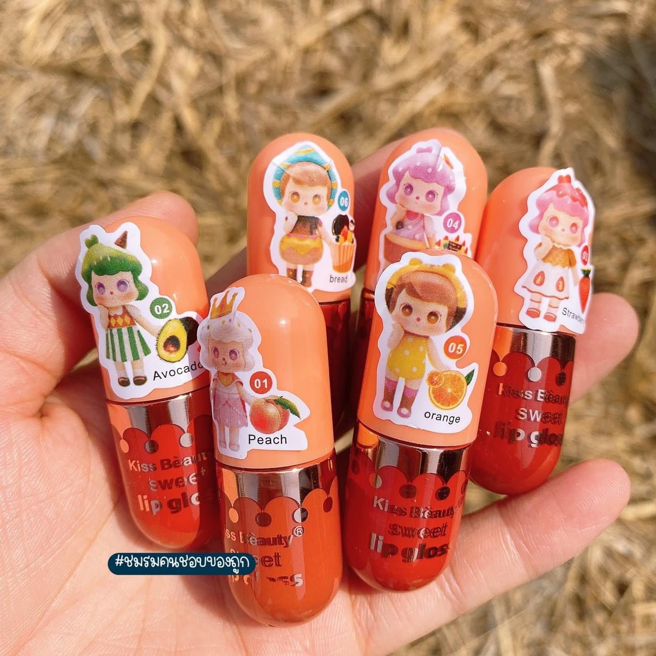Set Son kem 6 Cây Kiss Beauty Sweet tem Búp Bê nội địa Thái