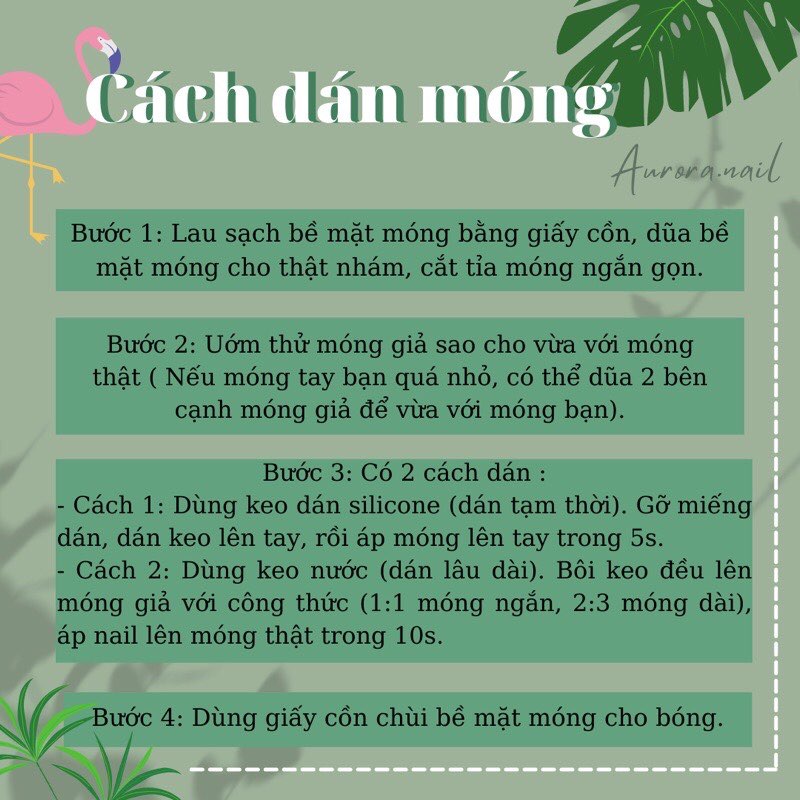Bộ 24 Móng Tay Giả Màu Đỏ Đính Đá Cực Sang