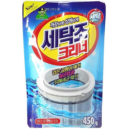 Bột vệ sinh lồng máy giặt Hàn Quốc gói 450 Gr