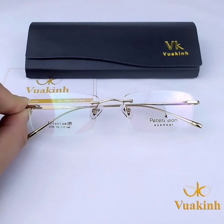 Kính cận không viền peterson TT45