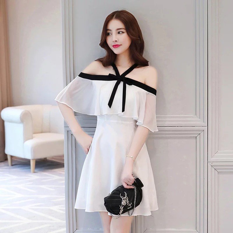 ĐẦM TRẮNG NỮ TRỄ VAI SIÊU XINH