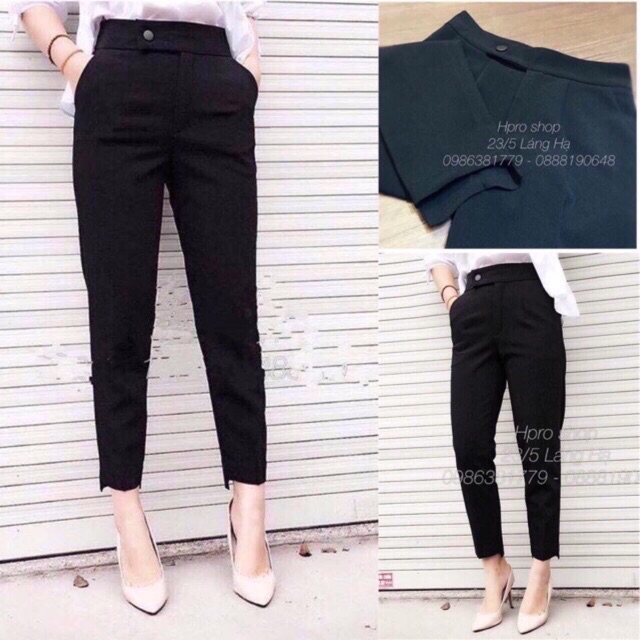 Quần baggy nữ lệch gấu