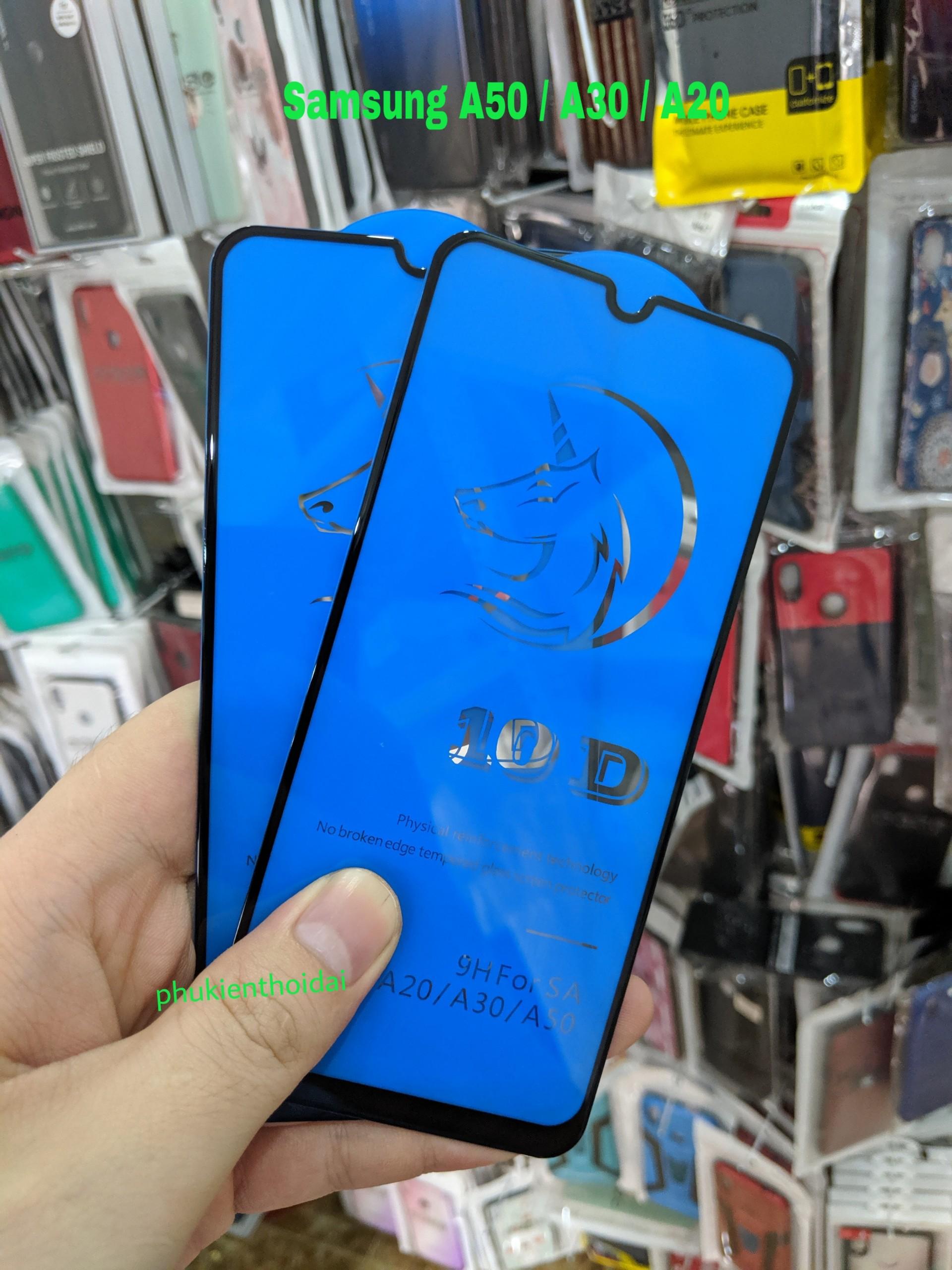 [Nhập ELMAY21 giảm 10% tối đa 200k đơn từ 99k]Cường lực 10D thế hệ mới cho Samsung Galaxy A50 / A50s / A30s / A30 / A20 / M30 full màn full keo ôm màn 2.5D chất đẹp