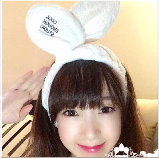 Băng đô rửa mặt make up tai thỏ đáng yêu