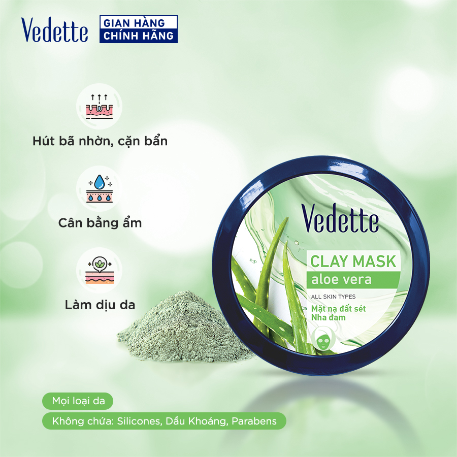 Mặt nạ đất sét Vedette Nha Đam 145g