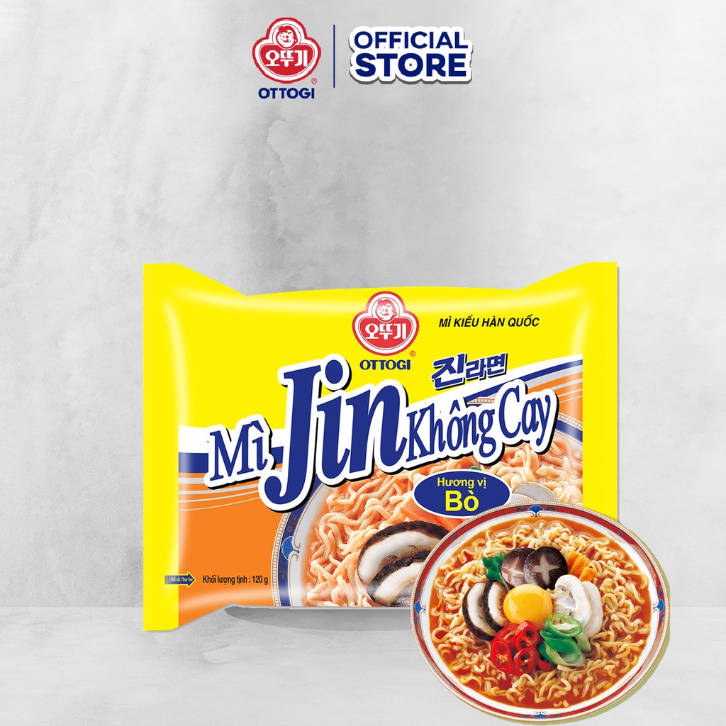 Mì nước Jin Ottogi không cay gói 120g
