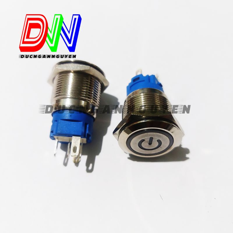 Nút nhấn tự giữ 22mm 5 chân 1NO 1NC