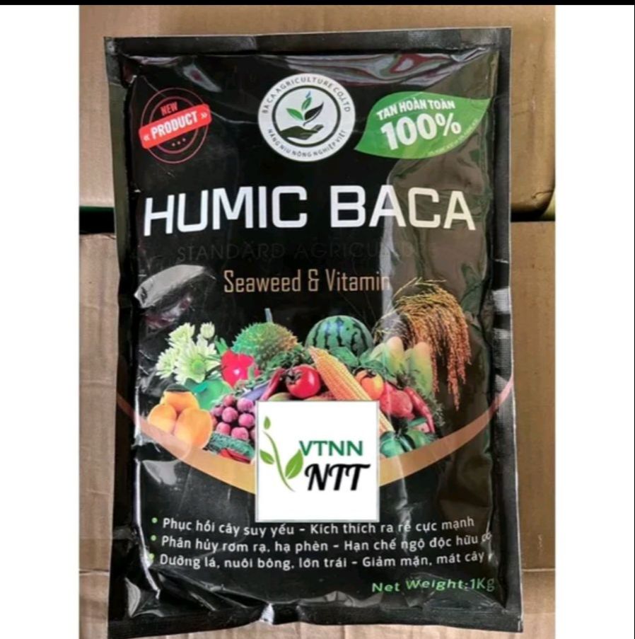 Phân bón lá sinh học HUMIC BACA gói 1kg