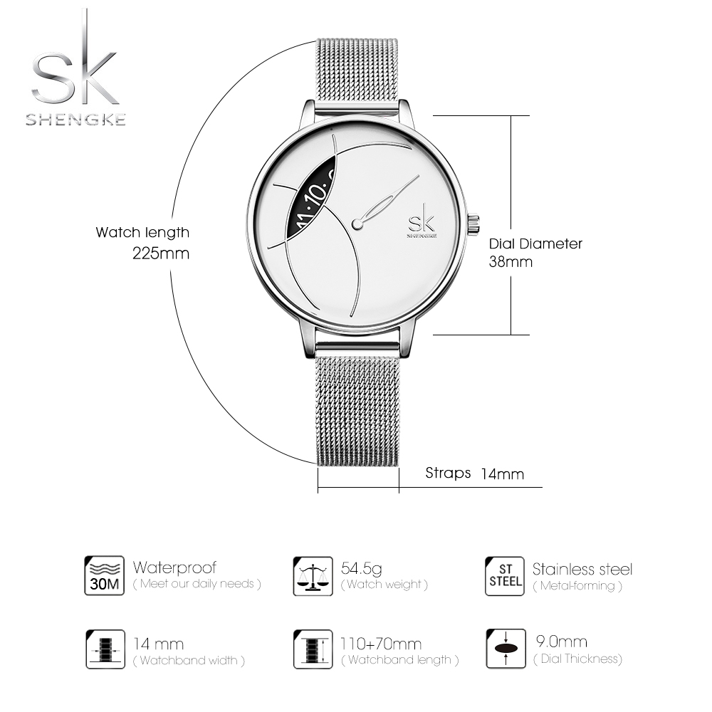 Đồng Hồ Nữ Shengke UK K0091L