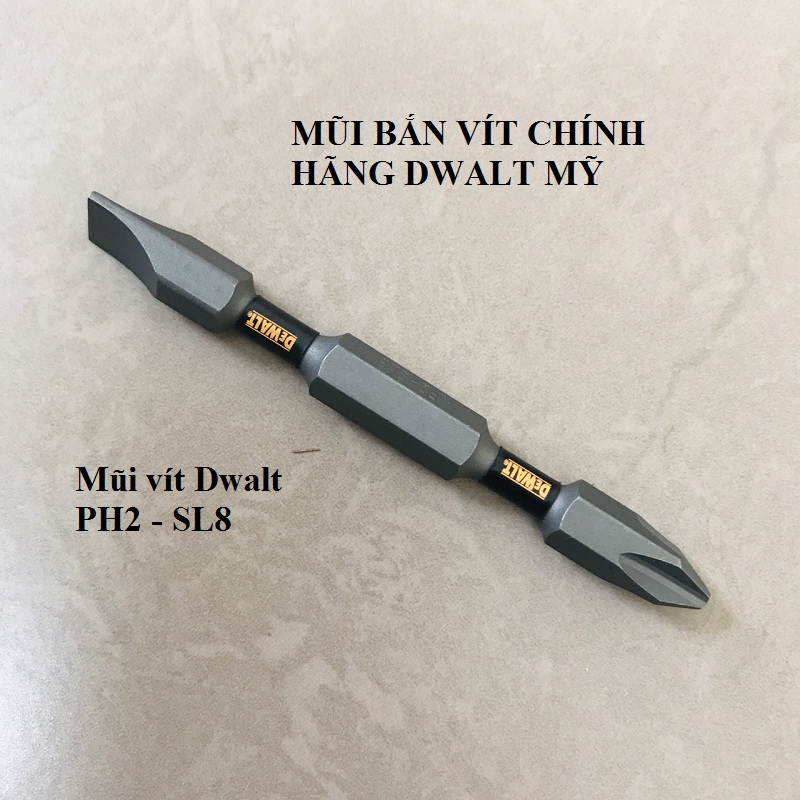 Mũi bắn vít 2 đầu Dwalt Ph2 Loại xịn dài 70mm
