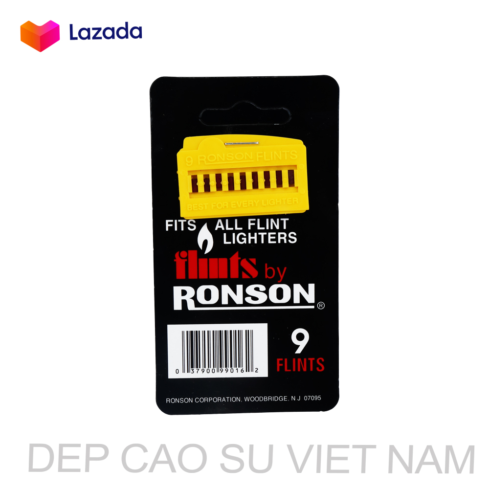 [HCM]Đá Zippo Chính Hãng - Đá Đỏ Ronson Vỉ 9 Viên
