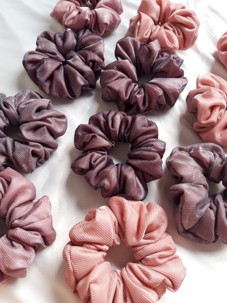 Cột tóc Scrunchies 2 lớp voan kiến ( Hình thật siêu đẹp)