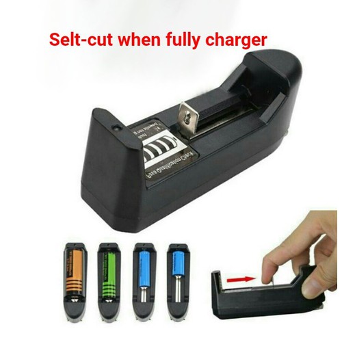 Multi-purpose battery charger rechargeable battery 2a, 3a, 3,7v, 4.8v, 18650, 26650, 22650 with an indicator light when the battery is full