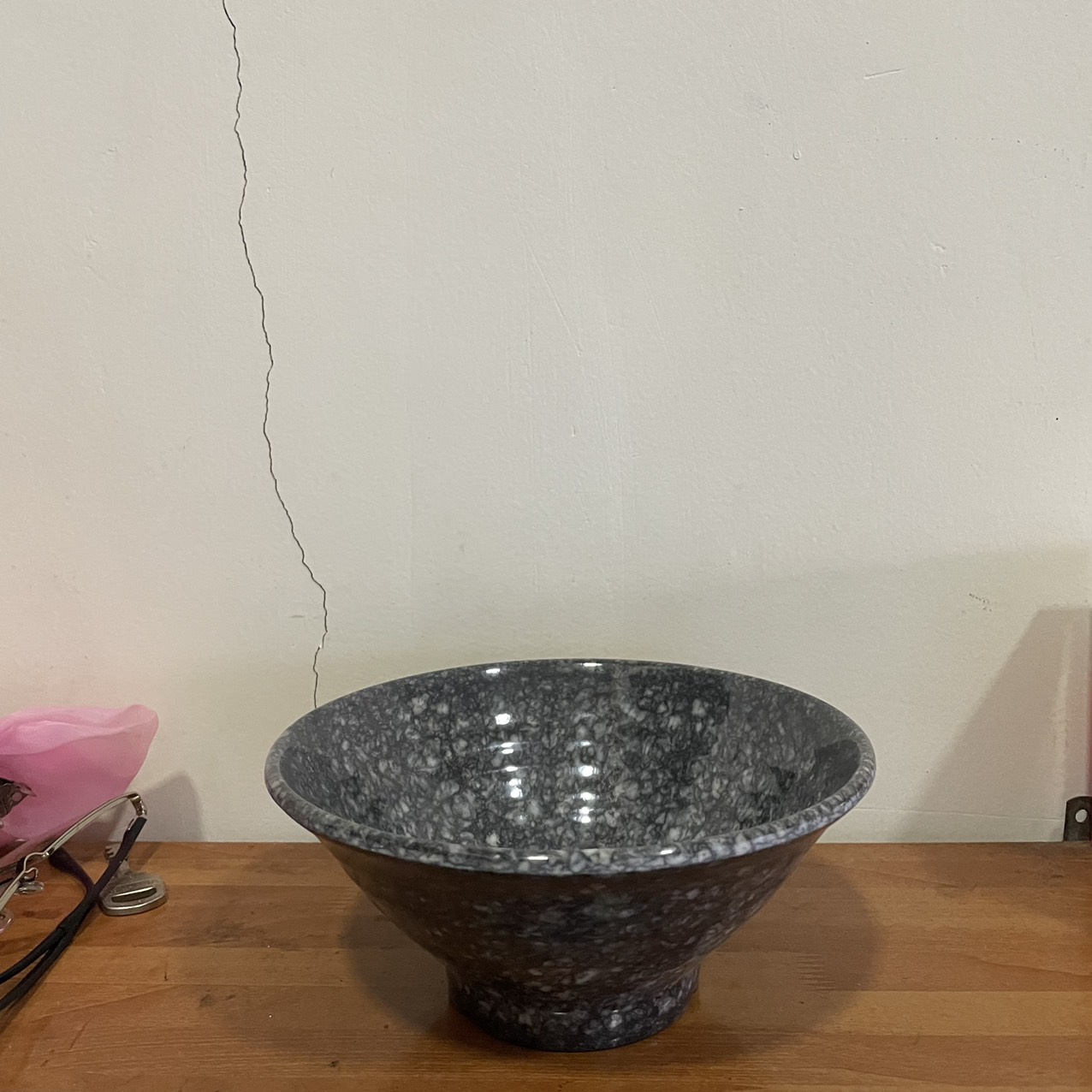 [HCM]Tô Nhựa Melamine Vân Đá Đen