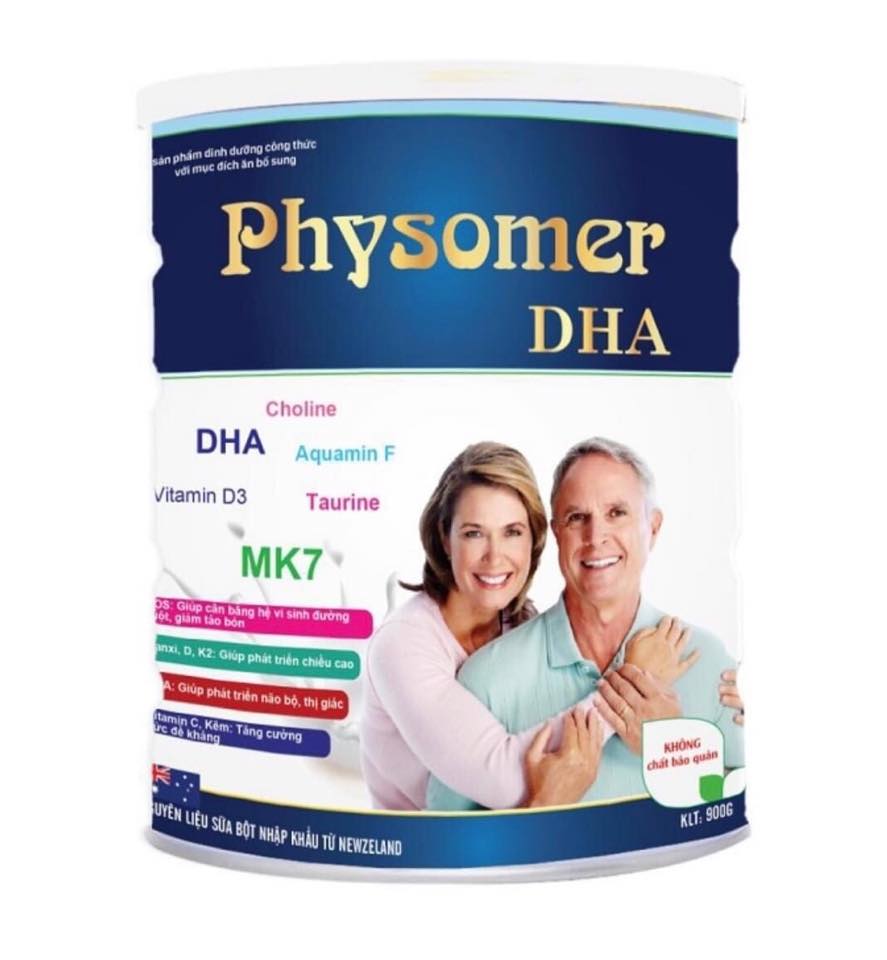 [hàng chính hãng ] sữa bột Physomer DHA 900g