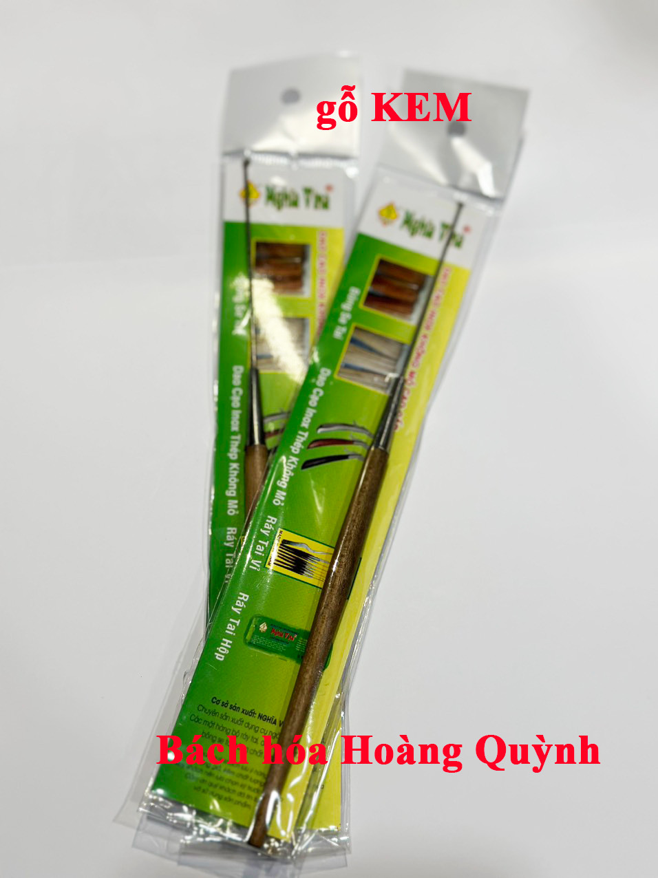 Set 2 cây móc tai cán gỗ NGHĨA VINA.