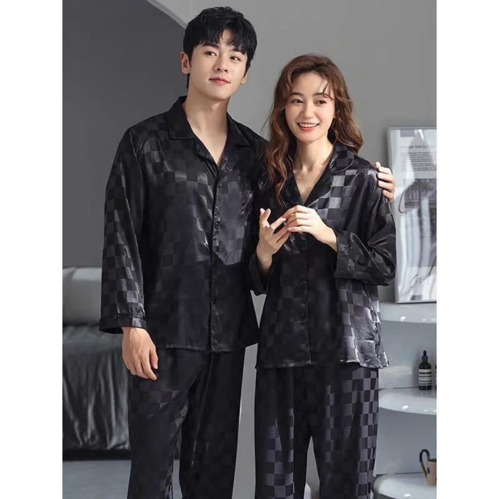 Đồ ngủ nam, pijama lụa chê liệu lụa gấm áo dài quần dài