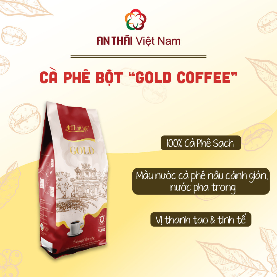 An Thai Coffee Powder Gold Bag (500g) - Antháicafé